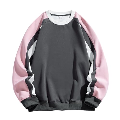 Generisch Pullover Herren Farbblock Langarm Rundhals Sweatshirt Locker Lässig Sportshirt Stylisch Entspannte Passform Sweatshirts Freizeit Bequemes Sweater Casual Oberteil Generisch Pullover Herren Farbblock Langarm Rundhals Sweatshirt Locker Lässig Sportshirt Stylisch Entspannte Passform Sweatshirts Freizeit Bequemes Sweater Casual Oberteil von Generisch
