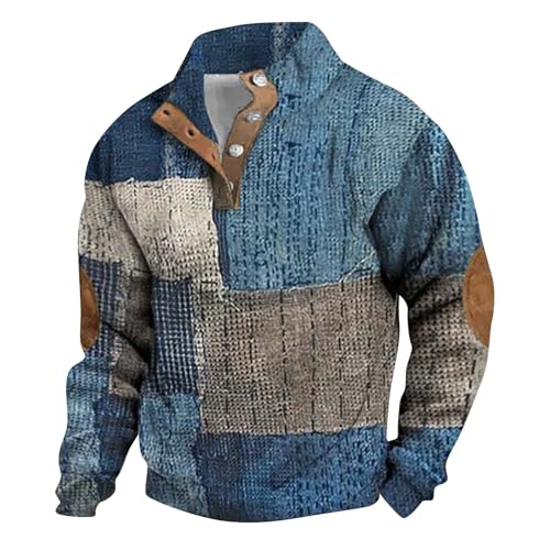 Generisch Pullover Herren Ohne Kapuze Männer für Solid Arbeitspullover Oversize Winter Sport Arbeitspullover Sweater Men Herren Sweatjacke Ohne Kapuze Rot Herren Strickjacke von Generisch