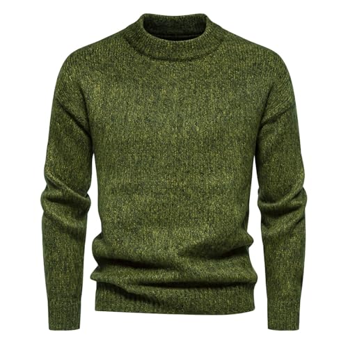 Generisch Pullover Herren Strickpullover Männer Bequem Langarmshirt Feinstrick Warmer Winter Pullover Pulli Pulli Herren Pullover Herren Rundhals Pullover Herren Weiß 6Xl von Generisch