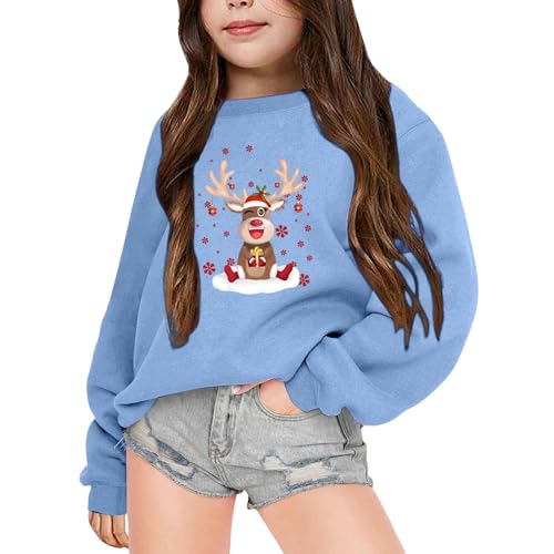 Generisch Pullover Mädchen 110 Weihnachtspullover Kinder Weihnachten Sweatshirt Pullover Mädchen Junge Weihnacht Weihnachtspulli Weihnachtsoutfit Christmas Weihnachtskleidung Weihnachtsmann von Generisch