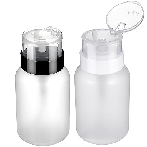 Generisch Pumpen Dispenser Flaschen Für Nagellackentferner Leere Plastikflaschen Mit Druckauslösung Geeignet Für Alkoholische Flüssigkeiten Und Makeup Entferner Und von Generisch