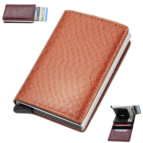 Generisch RFID Blocking Smart Wallet, Men's Vintage PU Leather Wallet, Credit Card Holder Anti-Theft Auto Pop Up Wallets Generisch RFID Blocking Smart Wallet, Men's Vintage PU Leather Wallet, Credit Card Holder Anti-Theft Auto Pop Up Wallets von Generisch