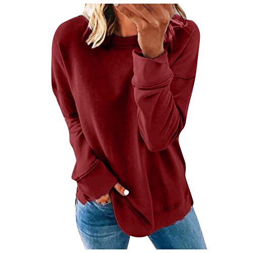Generisch Rabatte bei Amazon Heute Angebote des Tages Heute Sweatshirts Für Damen Langärmelig Oversized Ohne Kapuze Bluse Weiche Harajuku Freizeit Hochwertiger praktische Geschenke von Generisch
