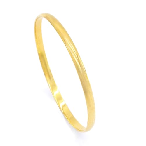 Generisch Ray Bilezik Armreifen Gold Armreif 22 Karat Vergoldet Altin Bileklik Kuyumcu 5mm (6,4 (S)) von Generisch