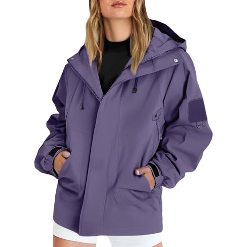 Generisch Regenjacke Damen Funktionsjacke Atmungsaktiv Softshelljacke Einfarbig Regenmantel Outdoor Leichte Fahrradjacke Große Größen Übergangsjacke mit Kapuze Regenjacke Damen Wasserdicht Generisch Regenjacke Damen Funktionsjacke Atmungsaktiv Softshelljacke Einfarbig Regenmantel Outdoor Leichte Fahrradjacke Große Größen Übergangsjacke mit Kapuze Regenjacke Damen Wasserdicht von Generisch