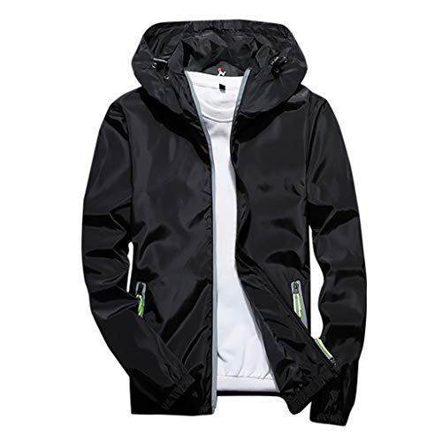 Generisch Regenjacke Herren Wasserdicht Atmungsaktiv Dünne Leichte Jacke Windbreaker Kapuze Regenjacke Reflektierender Reißverschluss + normale Passform Generisch Regenjacke Herren Wasserdicht Atmungsaktiv Dünne Leichte Jacke Windbreaker Kapuze Regenjacke Reflektierender Reißverschluss + normale Passform von Generisch