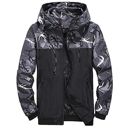 Generisch Regenjacke Herren Wasserdicht Atmungsaktiv Dünne Leichte Jacke Windbreaker Kapuze Regenjacke Reflektierender Reißverschluss + normale Passform Generisch Regenjacke Herren Wasserdicht Atmungsaktiv Dünne Leichte Jacke Windbreaker Kapuze Regenjacke Reflektierender Reißverschluss + normale Passform von Generisch
