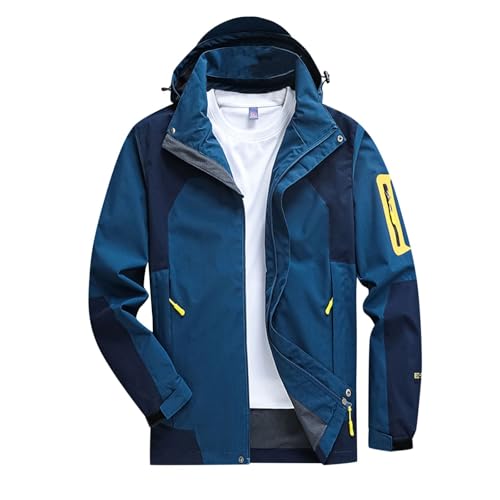 Generisch Regenjacke Herren Wasserdicht Atmungsaktiv Dünne Leichte Jacke Windbreaker Kapuze Regenjacke Reflektierender Reißverschluss + normale Passform Generisch Regenjacke Herren Wasserdicht Atmungsaktiv Dünne Leichte Jacke Windbreaker Kapuze Regenjacke Reflektierender Reißverschluss + normale Passform von Generisch