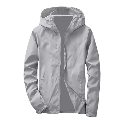 Generisch Regenjacke Herren Wasserdicht Atmungsaktiv Dünne Leichte Jacke Windbreaker Kapuze Regenjacke Reflektierender Reißverschluss + normale Passform Generisch Regenjacke Herren Wasserdicht Atmungsaktiv Dünne Leichte Jacke Windbreaker Kapuze Regenjacke Reflektierender Reißverschluss + normale Passform von Generisch