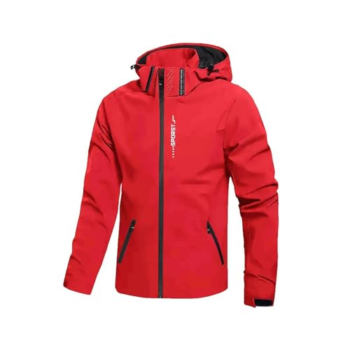 Generisch Regenjacke Herren Wasserdicht Regenjacke Übergangsjacke Regenschutz Winterjacke Herbstjacke Leichte Softshelljacke Wasserdicht Wasserdicht Atmungsaktiv Windbreaker Übergangsjacke Outdoor von Generisch