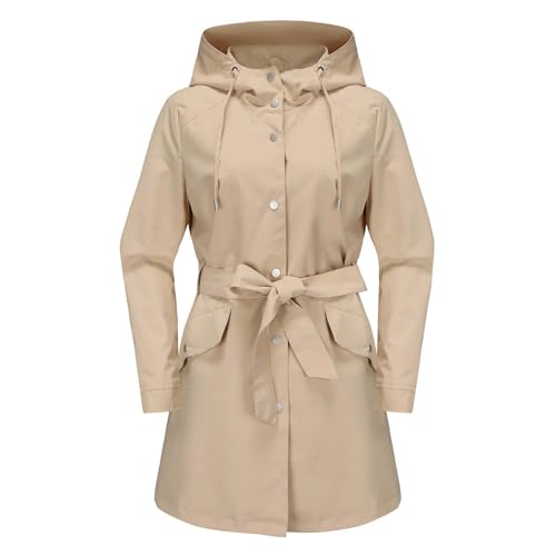Generisch Regenmantel Damen Lang Atmungsaktiv übergangsjacke Funktionsjacke Leichte Dünne Langarm Sommerjacke Reißverschluss Outdoorjacke mit Kapuze Wanderjacke Windbreaker Generisch Regenmantel Damen Lang Atmungsaktiv übergangsjacke Funktionsjacke Leichte Dünne Langarm Sommerjacke Reißverschluss Outdoorjacke mit Kapuze Wanderjacke Windbreaker von Generisch