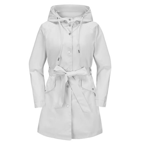 Generisch Regenmantel Damen Lang Atmungsaktiv übergangsjacke Funktionsjacke Leichte Dünne Langarm Sommerjacke Reißverschluss Outdoorjacke mit Kapuze Wanderjacke Windbreaker Generisch Regenmantel Damen Lang Atmungsaktiv übergangsjacke Funktionsjacke Leichte Dünne Langarm Sommerjacke Reißverschluss Outdoorjacke mit Kapuze Wanderjacke Windbreaker von Generisch