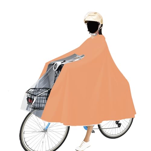 Generisch Regenponcho Fahrrad, Damen Herren Wasserdicht Radfahren Regencape, Orange Farbe Unisex Wiederverwendbar Regenbekleidung, für Fahrräder, Mountainbikes, Elektrofahrräder Generisch Regenponcho Fahrrad, Damen Herren Wasserdicht Radfahren Regencape, Orange Farbe Unisex Wiederverwendbar Regenbekleidung, für Fahrräder, Mountainbikes, Elektrofahrräder von Generisch