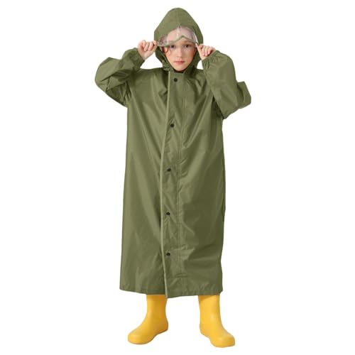 Generisch Regenponcho Kinder Regenjacke Wasserdicht Mädchen Jungen Faltbar Ultraleicht Fahrrad Outdoor Regencape Regenmantel Regenbekleidung Regenanzug Regen Poncho Regen Funktions-Jacke Rain Poncho von Generisch
