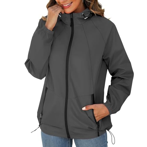Generisch Regenponcho Wasserdicht Winter Women Regenbekleidung Fahrrad Langer Ärmel Winterjacke Herausnehmbarer Innenjacke Damen Regenjacke Wasserdicht 2 in 1 Fahrrad Regenmantel Damen XL von Generisch
