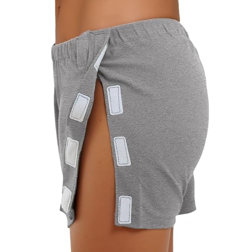 Generisch Reha Hose Herren Druckknöpfen Schnellfickershirt Kurze Sporthose Joggingshort Seitlich Zu Öffnen Baggy Trainingsshort Funktionsshort Laufshorts Schlaf Shorts Generisch Reha Hose Herren Druckknöpfen Schnellfickershirt Kurze Sporthose Joggingshort Seitlich Zu Öffnen Baggy Trainingsshort Funktionsshort Laufshorts Schlaf Shorts von Generisch