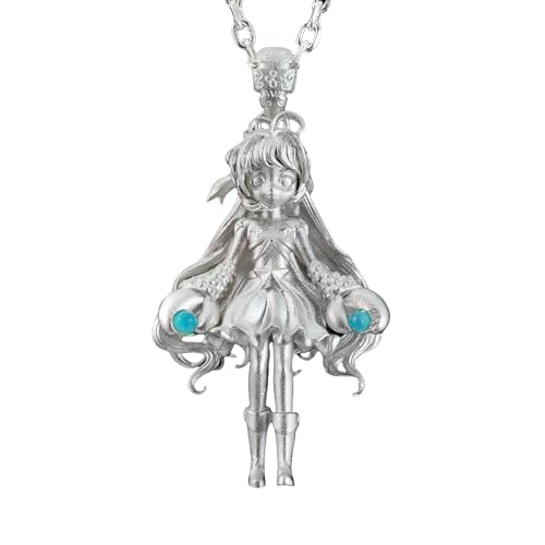 Generisch Rein handgefertigter 925 Sterling Silber Krebs-Anhänger · Fantasy-Sternzeichen-Mädchen · Natürlicher Aquamarin-Schutzstein · Alltagstaugliches Accessoire & Geschenk-Klassiker von Generisch
