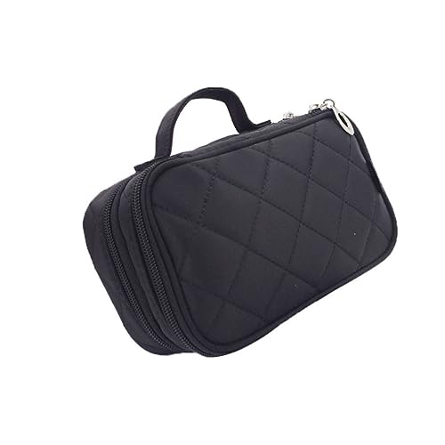 Generisch Reise Kosmetiktasche Für Frauen Wasserdichter Make up Organizer Im Lattice Design Tragbare Make up Tasche Für Kosmetik Und Toilettenartikel von Generisch