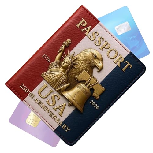 Generisch Reisepass Hülle,Leder wasserdichte Reisepass Kartenhalter - Kompakte Dokumentenschutz Hülle für Familie Freunde Opa Oma Männer Ehemann Tochter Frauen Sohn Ehefrau von Generisch