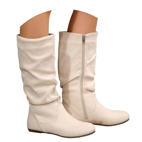 Generisch Reitstiefeletten Damen Halbstiefel Hippie Springerstiefel Cosplay Schlupfstiefel Winter Herbst Mittelalter Schuhe Festliche Schuhe Kurzstiefel Halbhohe Freizeitstiefel Cowboyboots von Generisch