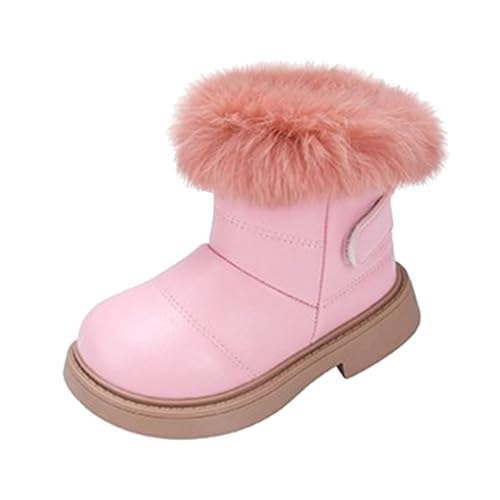 Generisch Reitstiefeletten Kinder Winterschuhe Winter Warme Stiefeletten Kinder Wanderschuhe Outdoor Boots Leicht Festliche Schuhe Einfarbige Dirndlschuhe Schlupfstiefel Westernstiefel von Generisch