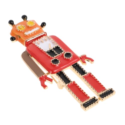 Generisch Retro-Roboter-Brosche Roboter Brosche Pin-Ästhetik Anstecknadeln Kleiderreversnadeln Brosche Schmuck Schal Brosche Broschennadel Broschenstifte Rucksackstift Anzugstift Legierung von Generisch