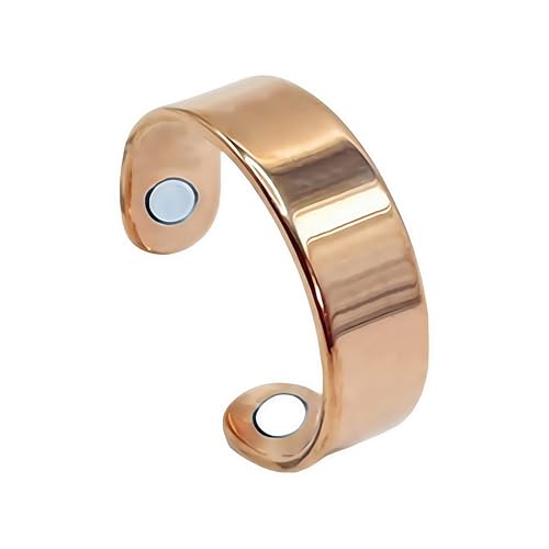 Generisch Rings for Women Ring Natural Menopause Solution Adjustable Women MagnOpenCuff Ring Comfortable Adjustable Jewelry for Wedding Parties Men Adults Special Occasions (Rose) von Generisch