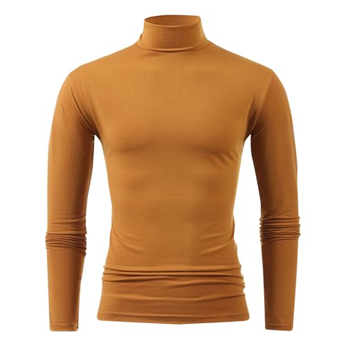 Generisch Rollkragenshirt Herren Rollkragenpullover Turtleneck Langarmshirt Rollkragenpulli Unterzieh Regualr Fit Black Friday 2025 von Generisch