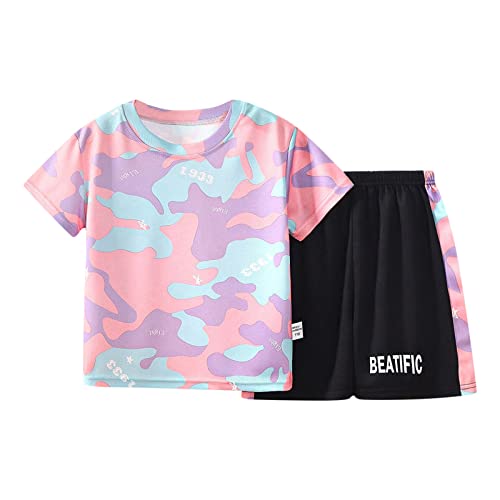 Generisch Rosa Trainingsanzug Kinder 140 Mädchen Jungen Schnelltrockend Sommer Sport Outfits Baumwolle 2 Teiler Camouflage Kurze Hose Und Tshirt Set Lässige Kinderkleidung Atmungsaktiv Jogginganzug Generisch Rosa Trainingsanzug Kinder 140 Mädchen Jungen Schnelltrockend Sommer Sport Outfits Baumwolle 2 Teiler Camouflage Kurze Hose Und Tshirt Set Lässige Kinderkleidung Atmungsaktiv Jogginganzug von Generisch