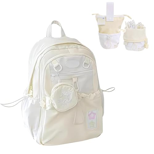 Generisch Rosy Posy Backpack, Rosyposy Soft Setting Cream Star Drawstring Backpack,Large Capacity Durable Waterproof Backpacks Fits 16” (Yellow A) von Generisch