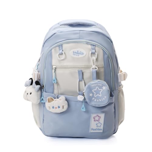 Generisch Rosy Posy Backpack, Rosyposy Soft Setting Cream Star Drawstring Backpacks, Chicchoi, Chic Choi Back Pack Fits 16” (B, Mittelgroße) von Generisch