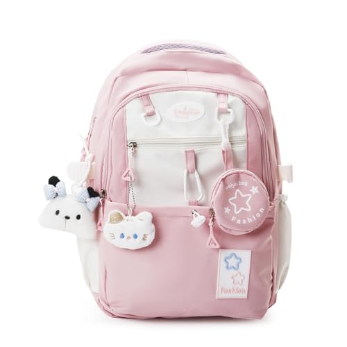 Generisch Rosy Posy Backpack, Rosyposy Soft Setting Cream Star Drawstring Backpacks, Chicchoi, Chic Choi Back Pack Fits 16” (E, Mittelgroße) von Generisch
