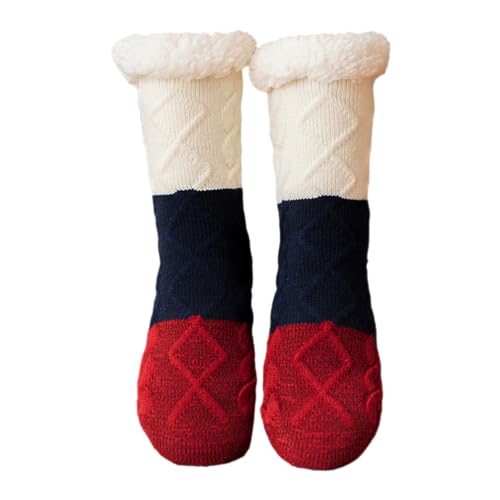 Generisch Rutschfeste Damensocken, Fuzzy-Bodensocken - Flauschige Socken für Damen - Fuzzy Gripper-Socken, bequeme Schlafsocken für Damen und Herren, Must-Haves nach der Geburt von Generisch