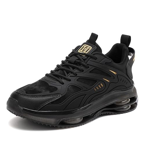 Generisch Rutschschutz Schockdämpfer Laufschuhe Atmungsaktive Freizeitschuhe Trendy Sportschuhe (schwarz,45) von Generisch