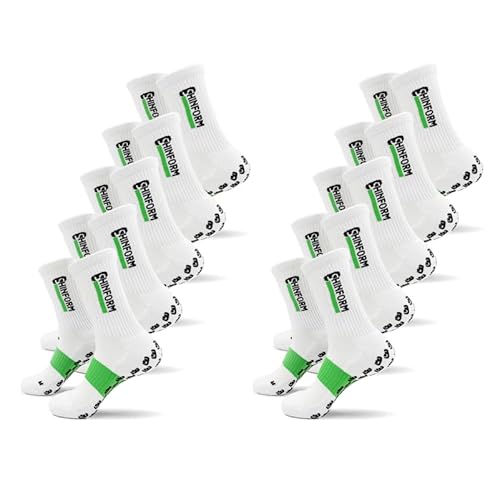 Generisch SHINFORM FlexGrip Socken weiß (10 Paar) für Erwachsene und Jugendliche von Generisch