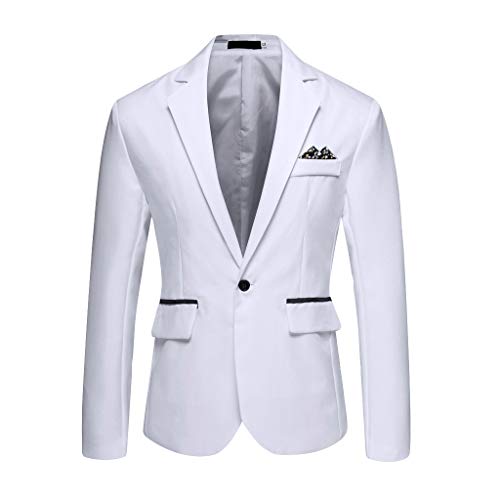 Generisch Sakko Herren Jackett Sportlich Slim Fit Freizeit Blazer Blazer Herren Sportlich Herren Sakko Sportlich Sakko Partei für Party,Business von Generisch