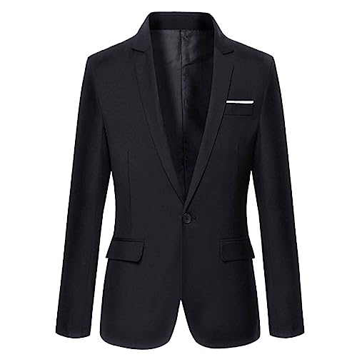 Generisch Sakko Kinder Junge Jacke Jungen Anzug Slim Fit Anzugjacke Party Revers Blazer Anzug Jacket anzüge & sakkos für Jungen Mit EIN Knopf Festlich Mantel Regular Fit für Hochzeit Freizeit Party von Generisch