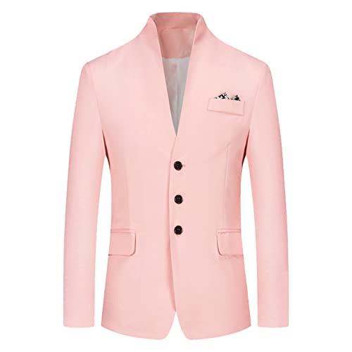 Generisch Sakkos für Herren Slim Fit Elegante Lässige Blazer Sommer Sakko Herren Leicht Regular Fit Männer Frühling Sweatsakko Freizeit Jackett Business Hochzeit Anzugjacke von Generisch