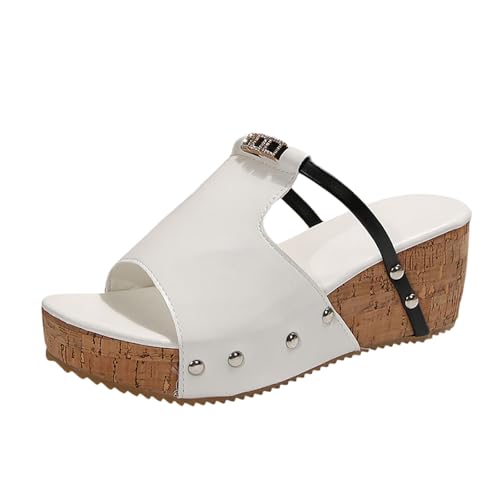 Generisch Sandalen Damen Plateau Keilsandalen Frauen Sandaletten Keilabsatz Sommerschuhe Flat Form Sommer Bequem Slip On Flip Flops Für Damen Größe Weiß 39 Generisch Sandalen Damen Plateau Keilsandalen Frauen Sandaletten Keilabsatz Sommerschuhe Flat Form Sommer Bequem Slip On Flip Flops Für Damen Größe Weiß 39 von Generisch