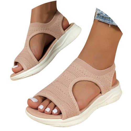 Generisch Sandalen Damen Sommer Outdoor Orthopädische Sandaletten Weiche Leichte Turnschuhe Open Toe Wedges Strand im Freien Dicke Boden Schuhe Generisch Sandalen Damen Sommer Outdoor Orthopädische Sandaletten Weiche Leichte Turnschuhe Open Toe Wedges Strand im Freien Dicke Boden Schuhe von Generisch