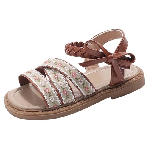 Generisch Sandalen Mädchen Breite Peeptoes Badeschuhe Mode Peeptoes sandalen Blumen Blumen Badeschuhe Strapazierfähige Sandalen Mädchen von Generisch