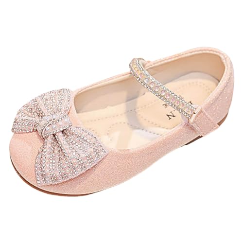 Generisch Sandalen Mädchen-Sandalen, modisches Muster, solide Perlendekoration, niedlicher Flacher Boden, leichte Bequeme Prinzessinnenschuhe mit Hakenschlaufe Mädchens von Generisch