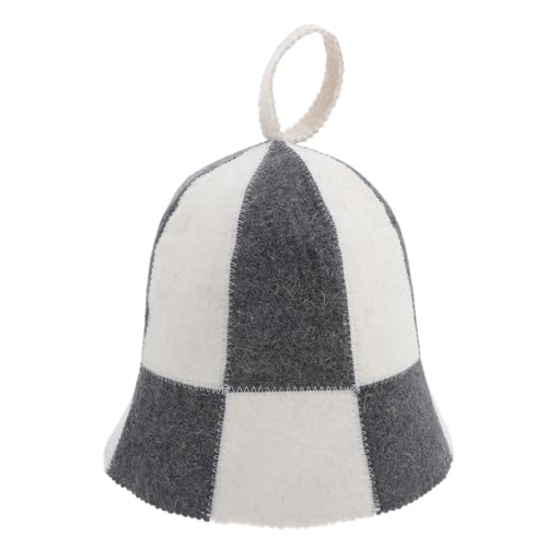 Generisch Saunahut aus Filz für Damen Absorbierende Mütze für Dampfbad und Spa Langlebig Feuchtigkeitsabsorbierend Modisches Design zu Reinigen für Saunaerlebnisse von Generisch