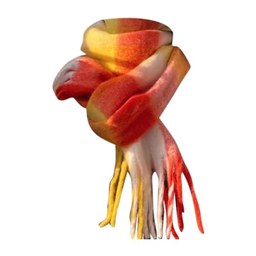 Generisch Schal Damen Warm Herbst Winter unifarben Baumwolle mit quasten/fransen, 40+ Farben Einfarbig Pashmina Schals und Tücher für abendkleid xl Stola Scarf WeißEr Schal Square Scarf Women Silk von Generisch