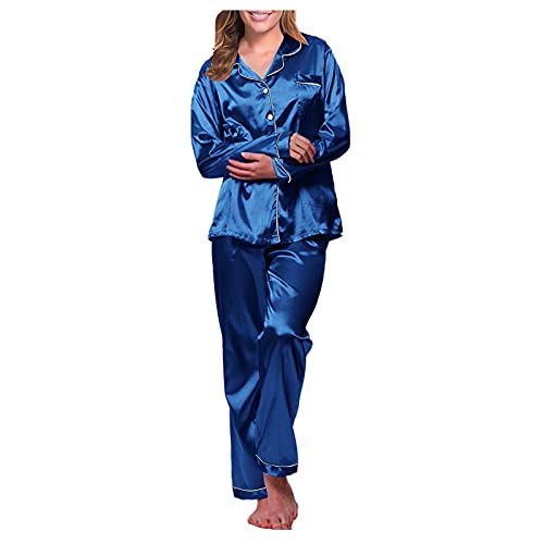 Generisch Schlafanzug für Damen Schlafanzügen Spitze Pyjama Set Sexy V-Ausschnitt Sleepwear Ärmellose Camisole Shorts Negligee Kurz Hausanzug Loungewear Einfarbig Sleepwear von Generisch