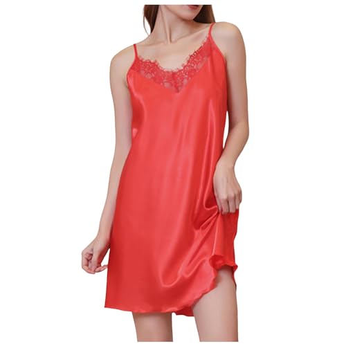 Generisch Schlafshirt Damen Sexy Spaghettiträger Ärmellos Unterziehkleid TrägerNachthemd Oversize XXL Seide Antistatisch Nachthemden Nachtwäsche Blickdicht Satin Lang Full Slip Negligee Unterrock Generisch Schlafshirt Damen Sexy Spaghettiträger Ärmellos Unterziehkleid TrägerNachthemd Oversize XXL Seide Antistatisch Nachthemden Nachtwäsche Blickdicht Satin Lang Full Slip Negligee Unterrock von Generisch