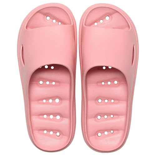 Generisch Schlappen Damen Sommer Schwarz Rutschfest Badeschuhe Offene Duschschuhe Mit Weichen Sohlen Slip-On Sandalen Ein Riemen Slippers Atmungsaktiv Hausschuhe Leicht Bequem Strandpantoffeln von Generisch