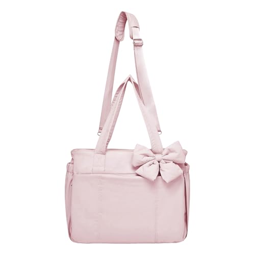 Generisch Schleifen Handtasche,Weiche Tragetasche Mit Schleifen | Elegante Umhängetasche Für Abend Arbeit Reise Hochzeit Büro Mädchen von Generisch