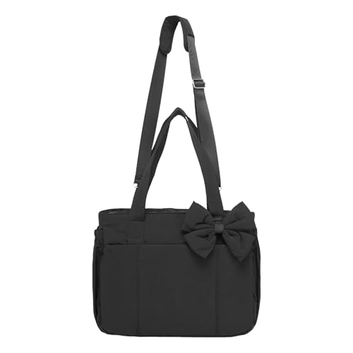 Generisch Schleifen Schultertasche | Weiche Schleifen Tragetaschen für Damen,Elegante Clutch Mit Verstellbarem Gurt Für Abend Büro Hochzeit Reisen Schule Party Mädchen Teenager von Generisch