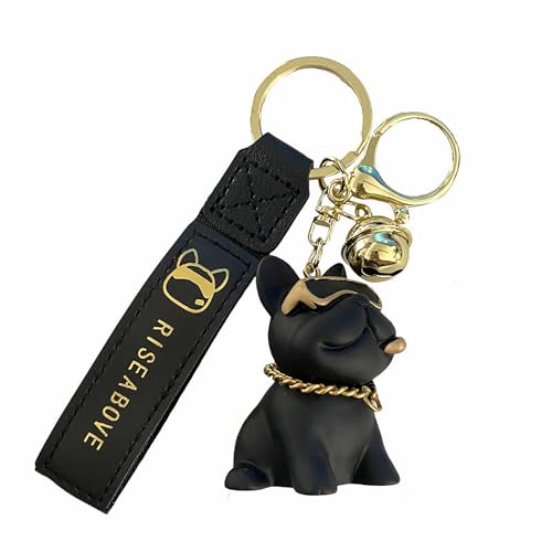 Generisch Schlüsselanhänger Hund Auto Personalisiert Leder Autoschlüsselanhänger Autoschlüssel Autoanhänger Kuscheltier Anhänger Reflektoren Autospiegel Coole Schlüsselbund Car Deko Keychain Lustig von Generisch